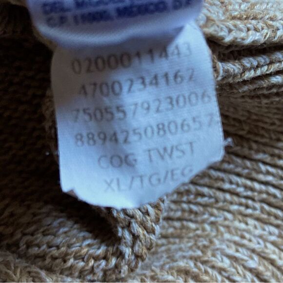 CHAPS By RALPH LAUREN Mens 100% Cotton 1/4 ZIP Pullover Sweater size XL - Picture 4 of 11